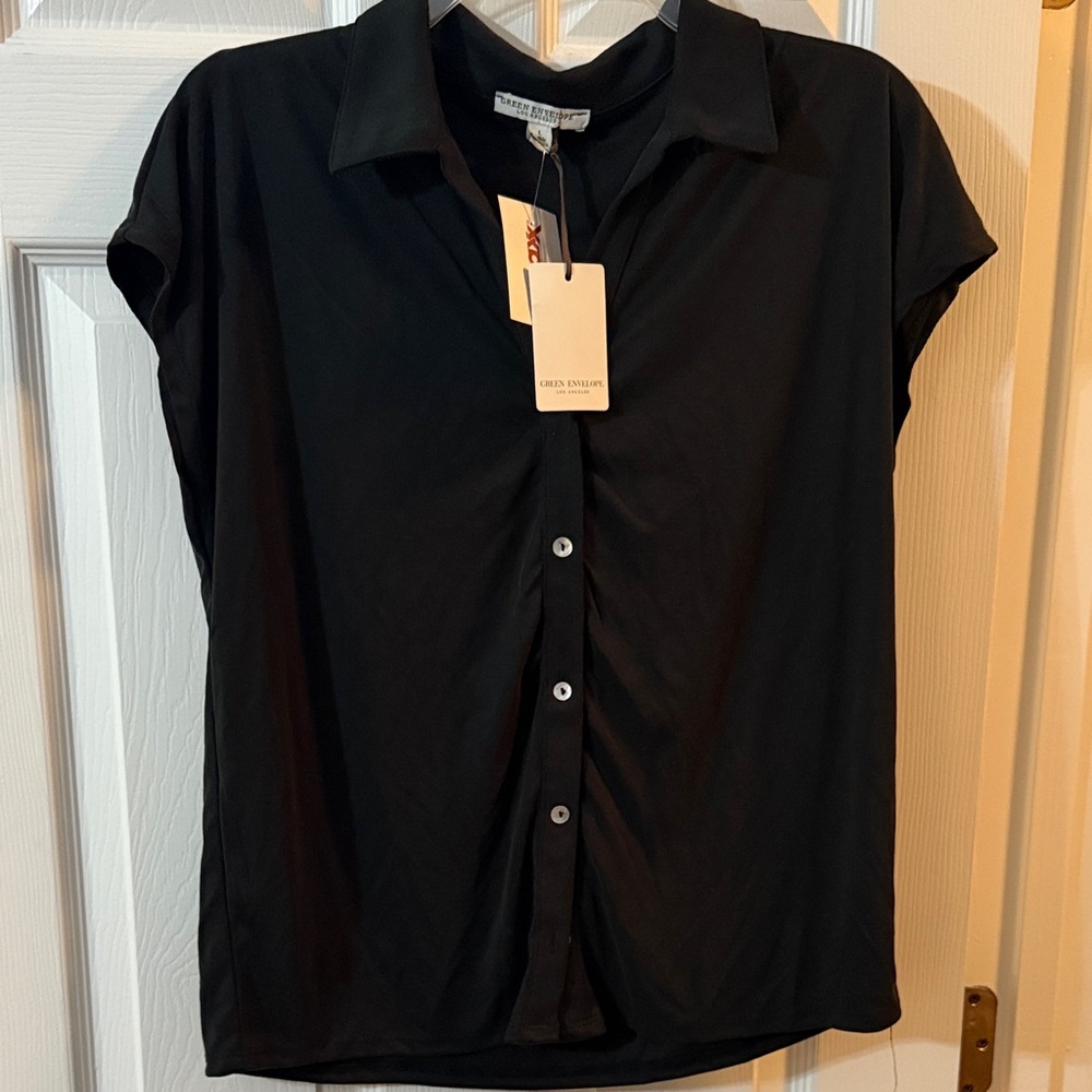 Classic Black Button-Down Shirt